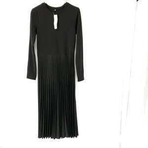Uniqlo NWT wool midi pleated dress women’s small